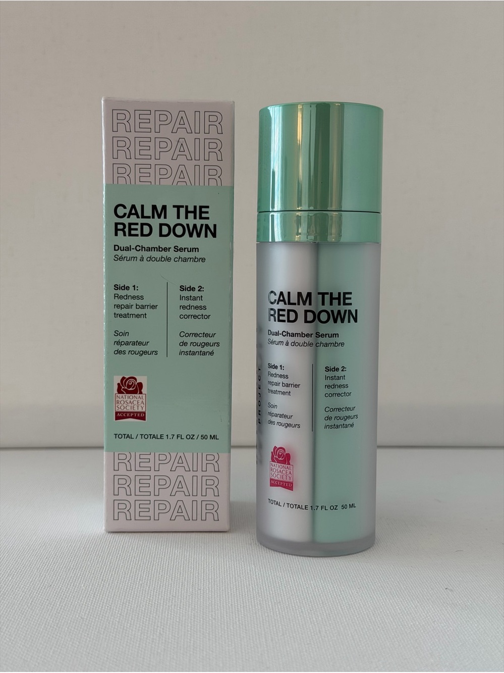 INNBEAUTY Project Calm the Red Down Dual-Chamber Serum - 1.7 fl oz / 50 ml BNIB